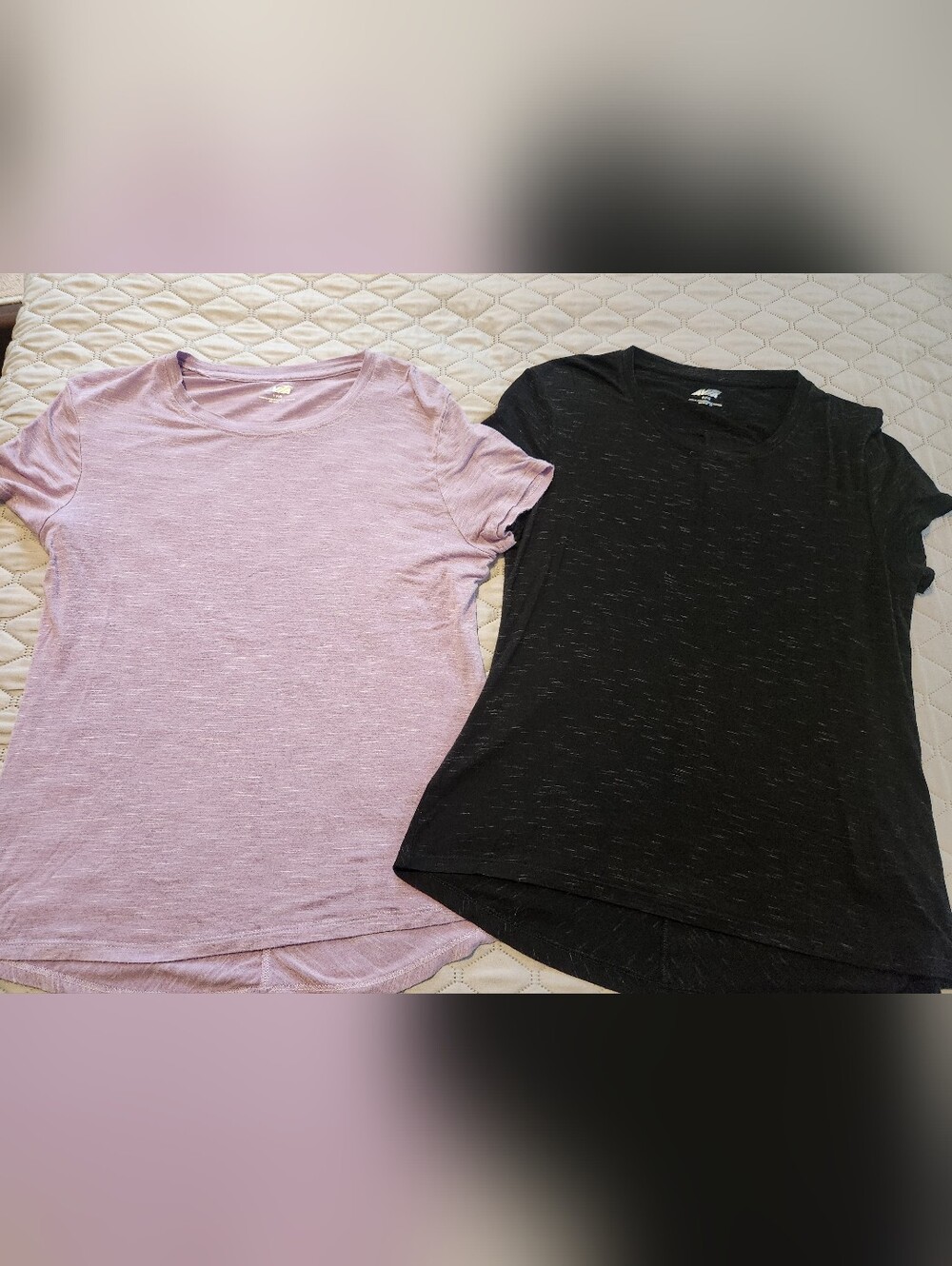 Avia Lavender & Black Tie-Dye Athletic Tee